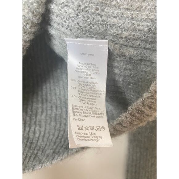 MADEWELL SWEATER XS GRAY ALPACA WOOL KNIT - Picture 6 of 11